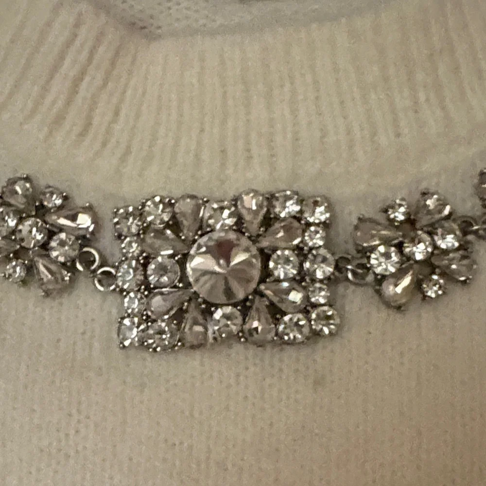 Express Cream Sweater with Embellished Neckline - Picture 4 of 9